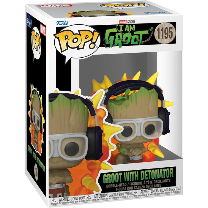 Figurina Funko POP Marvel IAG - Groot with Detonator