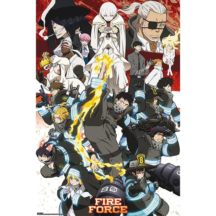 Poster Maxi Fire Force - 91.5x61 - Key Art Season 2
