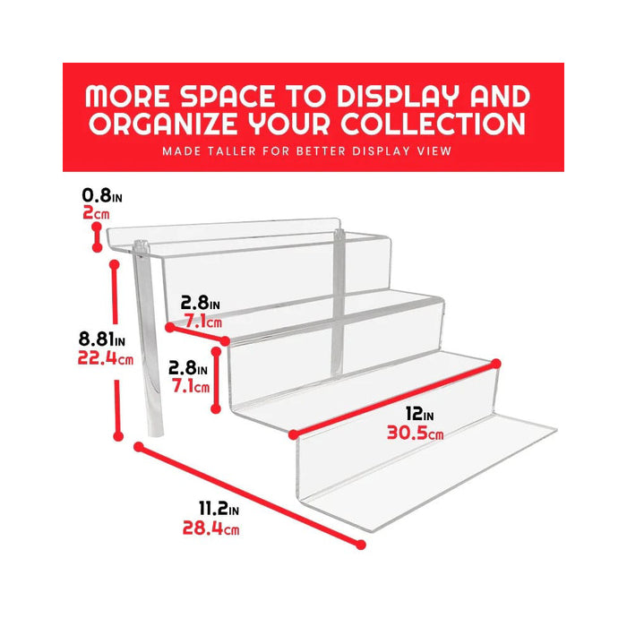 Evoretro Acrylic Shelf Riser 2-Pack RS9