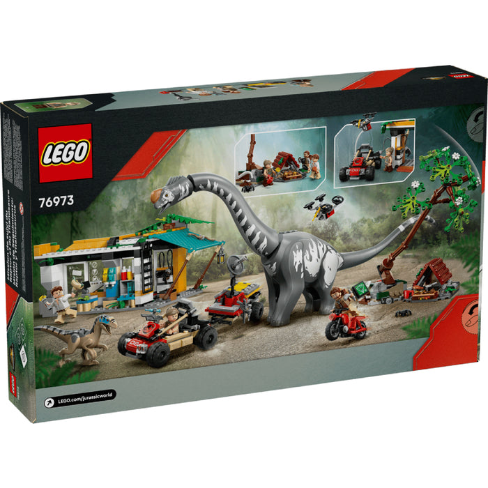 Lego Jurassic World Renasterea - Misiune de urmarire a unui Velociraptor si a unui Titanosaurus (76973)