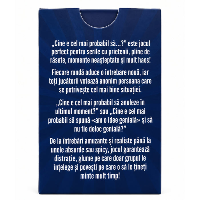 Cine e cel mai probabil sa (limba romana)