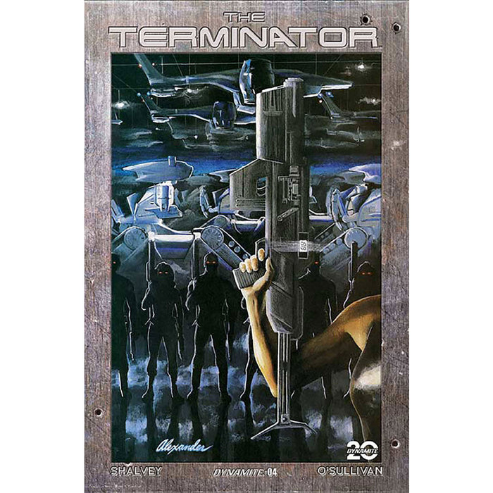 Terminator (2024) 04 Cover P Alex Ross Burning Earth Icon Cover