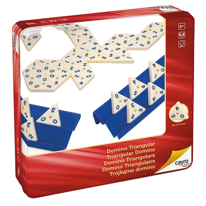 Domino triunghiular in cutie metalica, Cayro