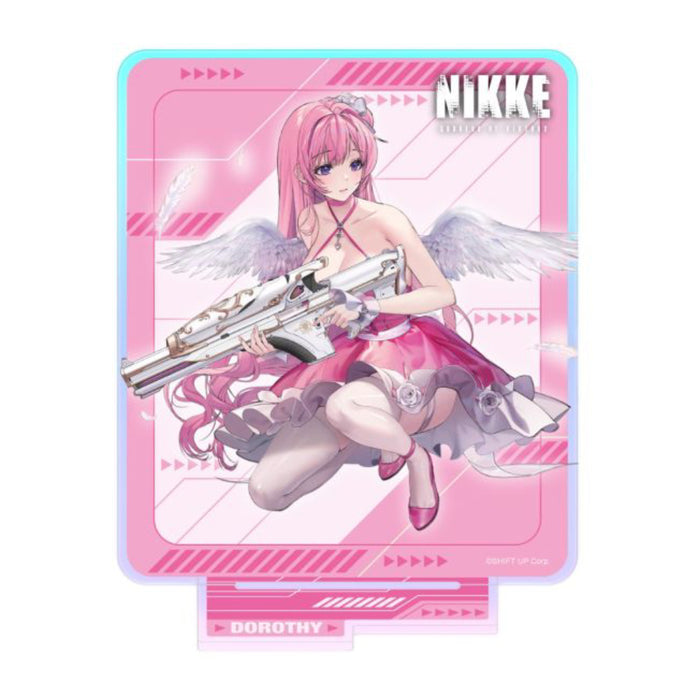 Figurina acrilica Goddess of Victory Nikke - Holographic - Dorothy - Crouching Series - 14 cm