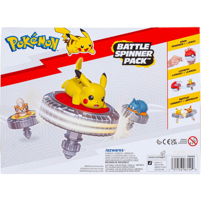 Set de joaca Pokemon - Battle Spinner cu figurina, Pikachu & Poke Ball