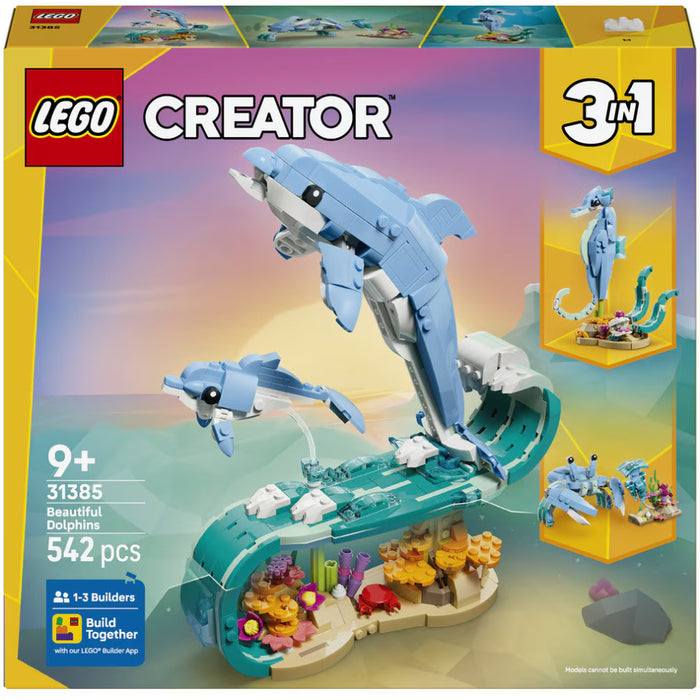 Lego Creator 3in1 - Animale marine Delfini superbi 31385