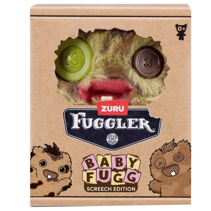 Figurina de plus Fuggler - Baby Fugg Screech Edition 9 cm - Screech (Green & Brown)