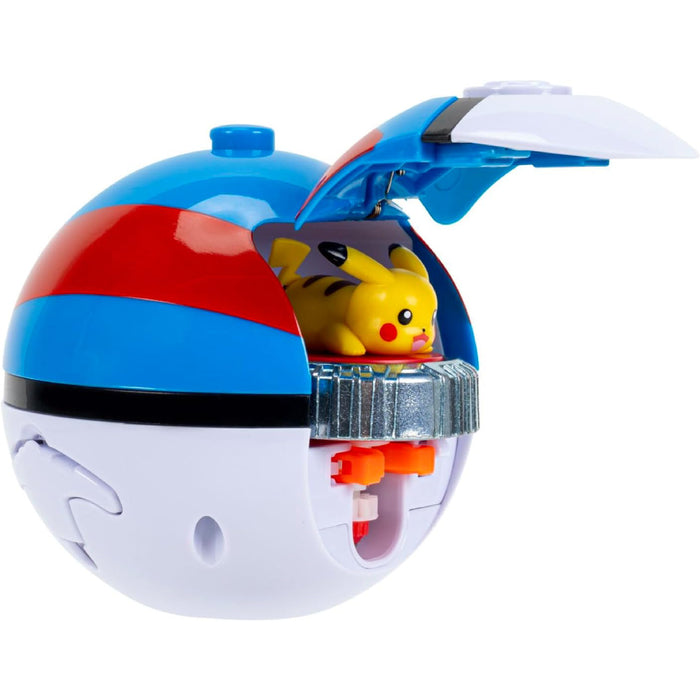 Set de joaca Pokemon - Battle Spinner cu figurina, Pikachu & Poke Ball