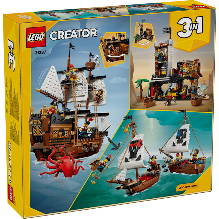 Lego Creator 3 in 1 - Corabie de pirati emblematica (31387)