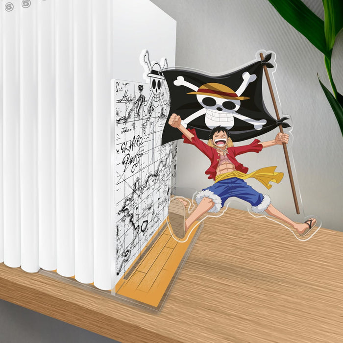 Suport Carti Acrilic One Piece - Luffy with his flag