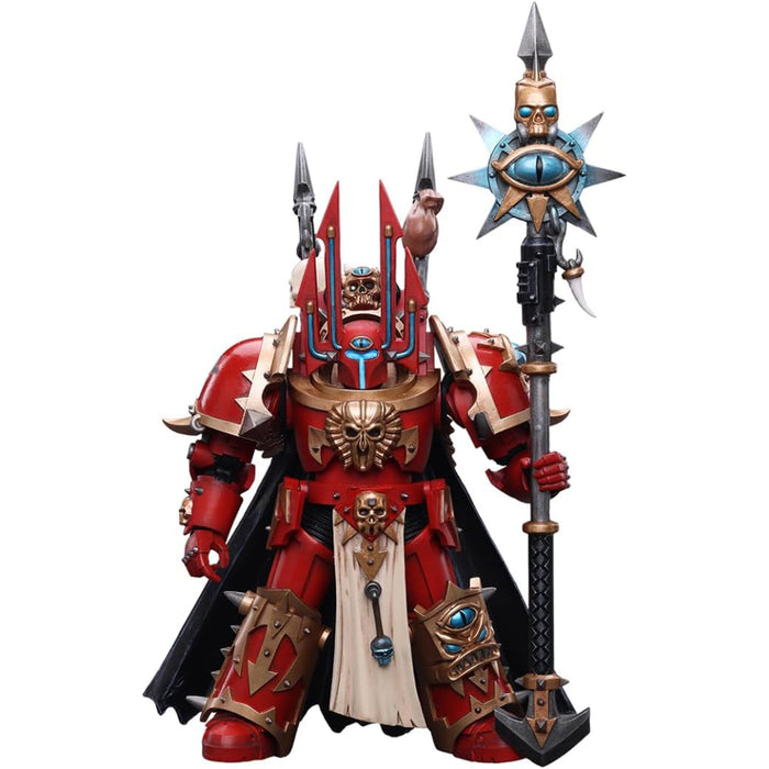 Figurina Articulata Warhammer 40k 1/18 Chaos Space Marines Crimson Slaughter Sorcerer Lord in Terminator Armour 12 cm
