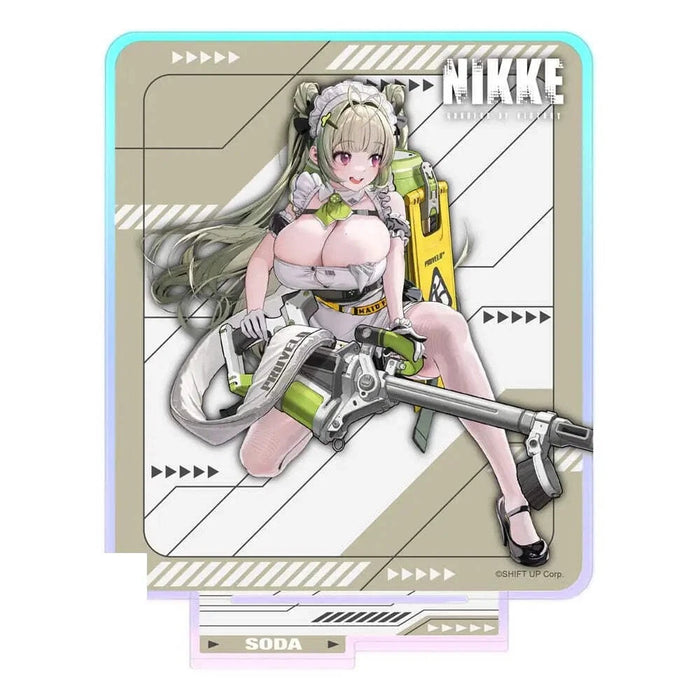 Figurina acrilica Goddess of Victory Nikke - Holographic - Soda - Crouching Series - 14 cm