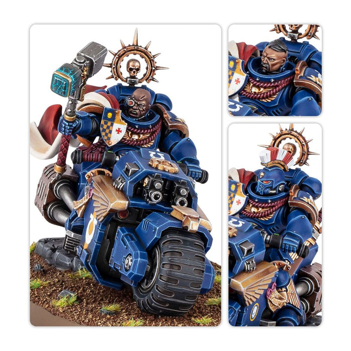 Warhammer Space Marines - Captain on Bike