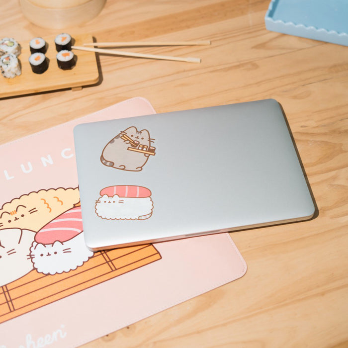 Set 2 Stickere Vinil Pusheen Sushi Roll - Ver 1