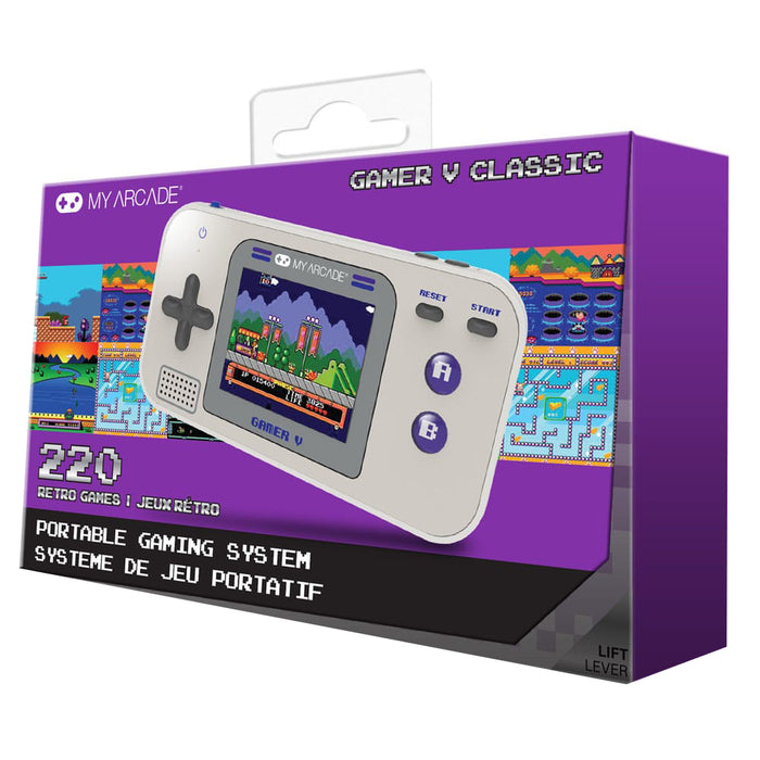 Consola portabila My Arcade Gamer V Classic (220 Games in 1) (gray & purple)
