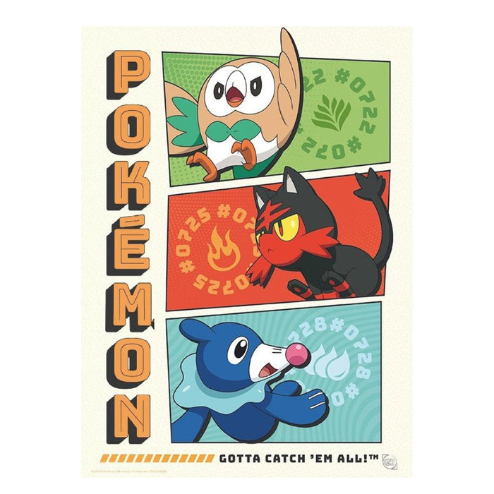 Portofoliu 9 Postere Pokemon - Starters (21x29,7)