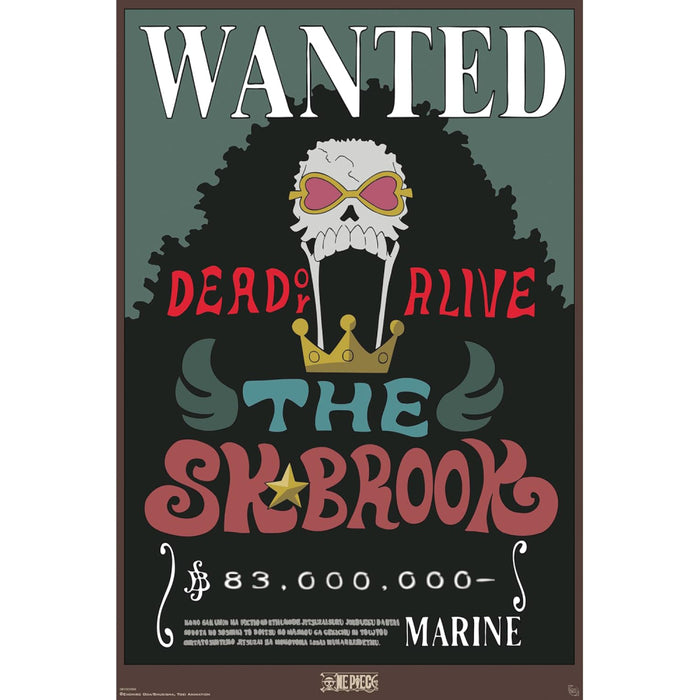 Poster Maxi One Piece - 91.5x61 - Wanted Brook