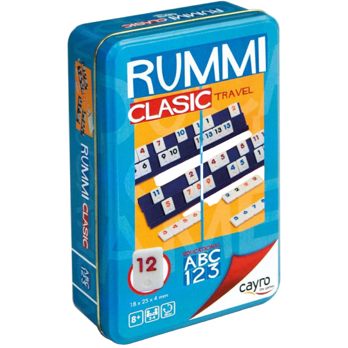 Rummy travel Cayro, remi clasic in cutie metalica pentru calatorii
