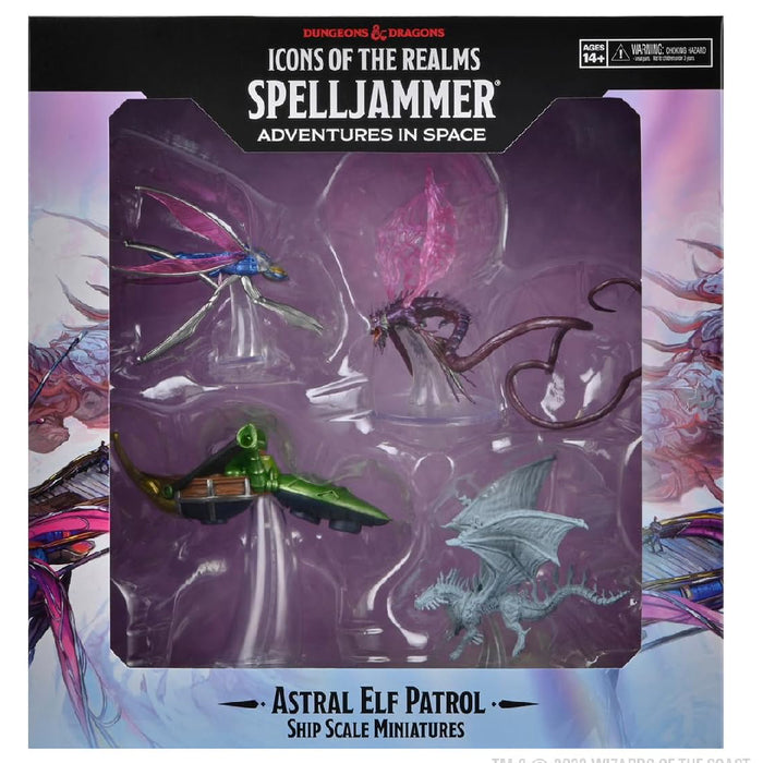 Miniaturi D&D Icons of the Realms Ship Scale - Astral Elf Patrol