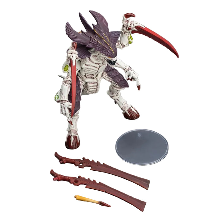 Figurina Articulata Warhammer 40k 1/18 - Tyranids Hive Fleet Leviathan Tyranid Warrior with Boneswords 12 cm