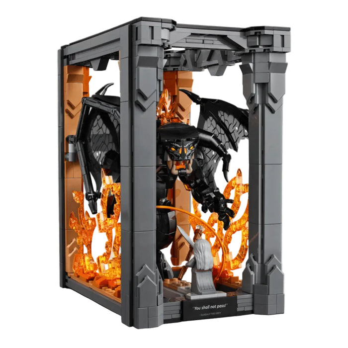 Lego Icons - Stapanul inelelor - Diorama pentru biblioteca cu un Balrog 10367