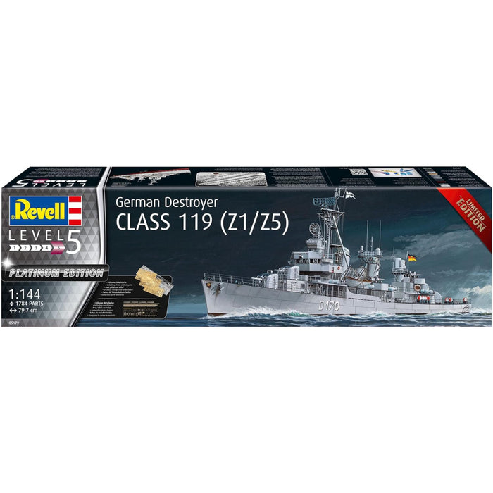 Set de Constructie Revell - 1:144 - German Destroyer Class 119 (Z1/Z5)