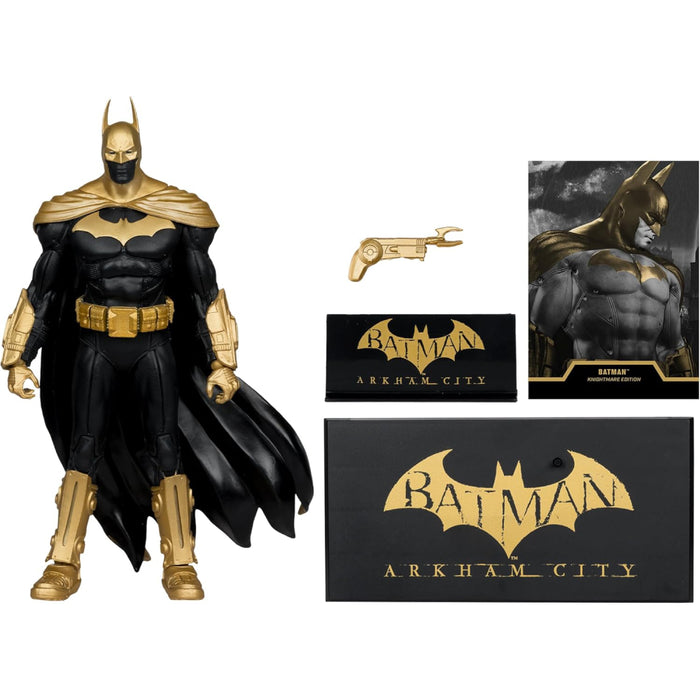 Figurina Articulata DC Multiverse - Batman (Arkham City) Knightmare Edition (Gold Label) 19 cm