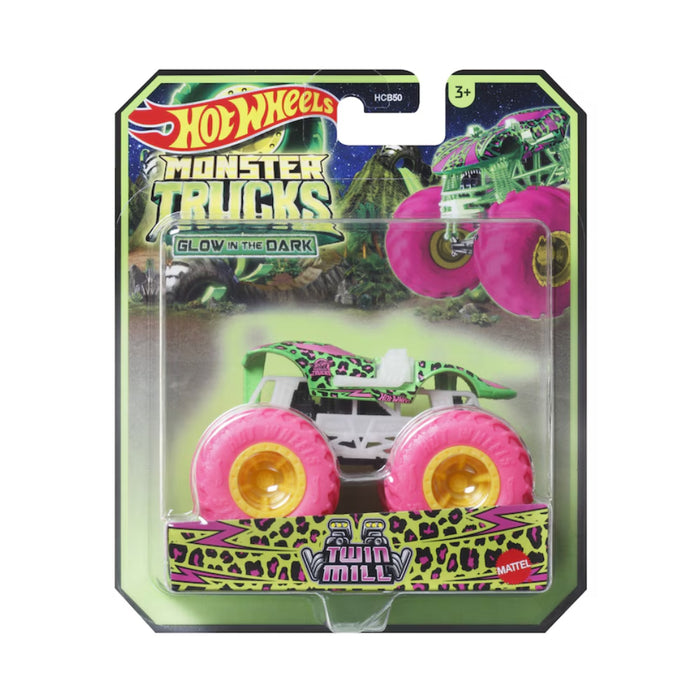 Figurina Masinuta Hot Wheels Monster Truck Glow In The Dark Scara 1:64