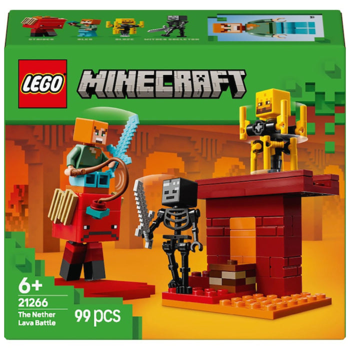 Lego Minecraft - Batalie Deasupra Lavei in Nether 21266
