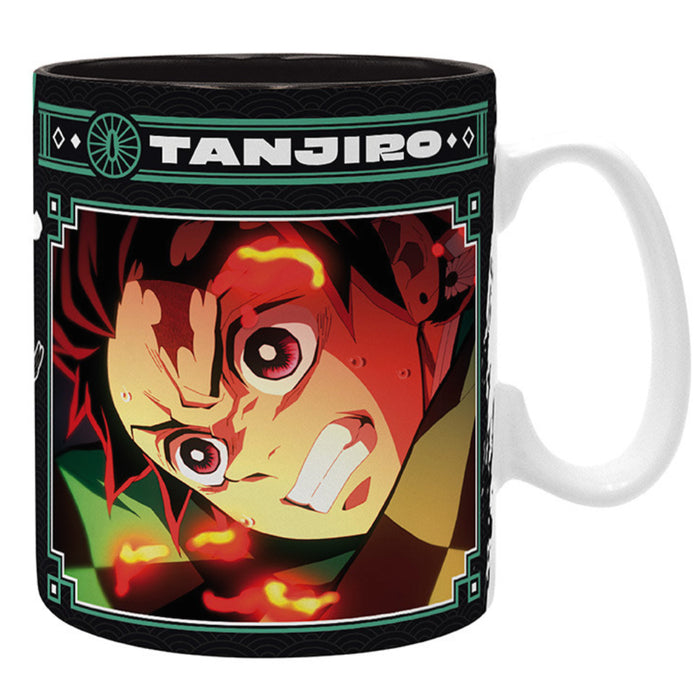 Cana Demon Slayer - 460 ml - Tanjiro black & green S2