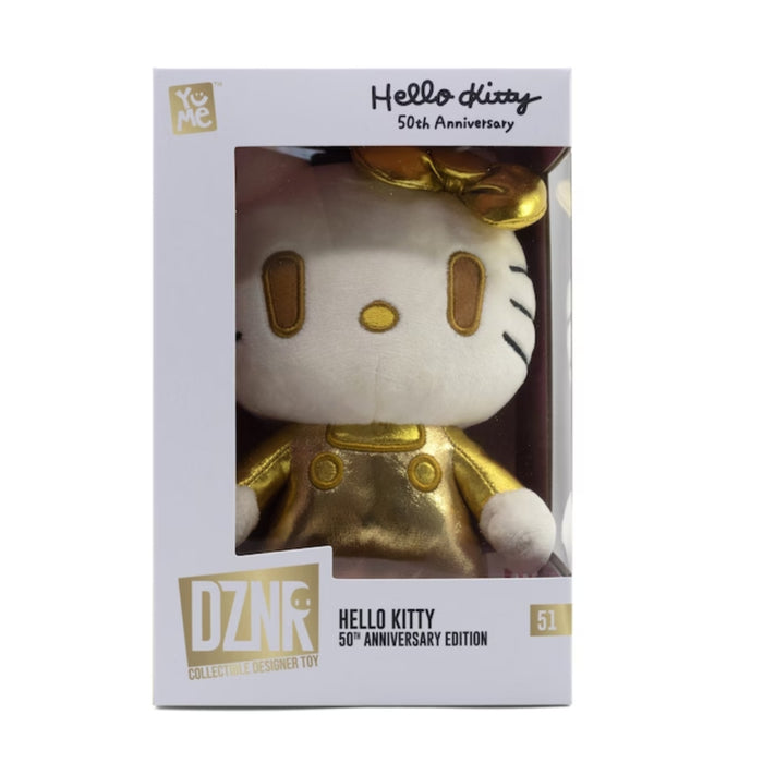 Figurina de Plus Yume - Hello Kity DZNR - Golden Edition Hello Kitty