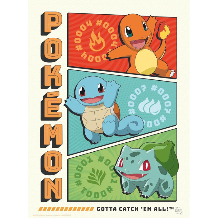 Portofoliu 9 Postere Pokemon - Starters (21x29,7)