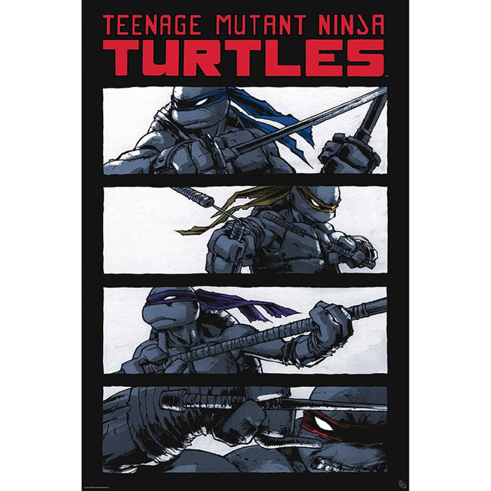 Poster Maxi TMNT - 91.5x61 - Comics black & white