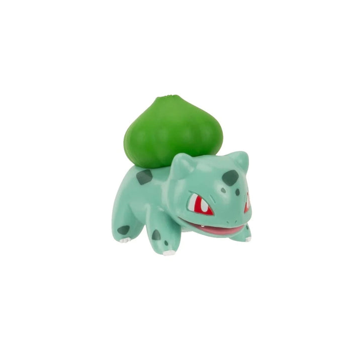 Set figurina si centura Pokemon Clip n Go, Bulbasaur 01 with Level Ball, Nest Ball and Bulbasaur Themed Belt W16