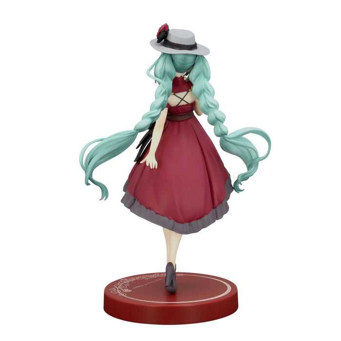 Figurina Hatsune Miku Trio-Try-iT PVC - Hatsune Miku Outing Dress Red Color Ver. 19 cm