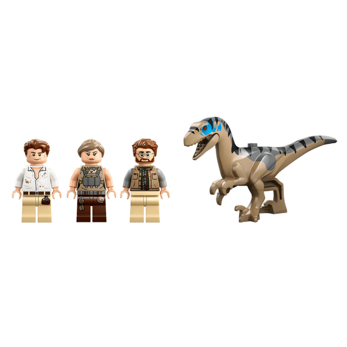 Lego Jurassic World Renasterea - Misiune de urmarire a unui Velociraptor si a unui Titanosaurus (76973)