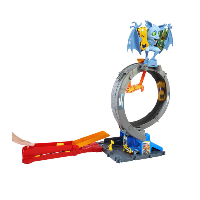 Jucarie Hot Wheels City - Pista Inamicilor Bucla Liliacului