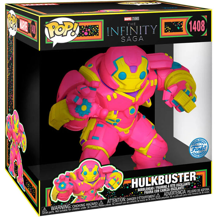 Figurina Iron Man Super Sized Jumbo POP! Hulkbuster (BLKLT) 25 cm