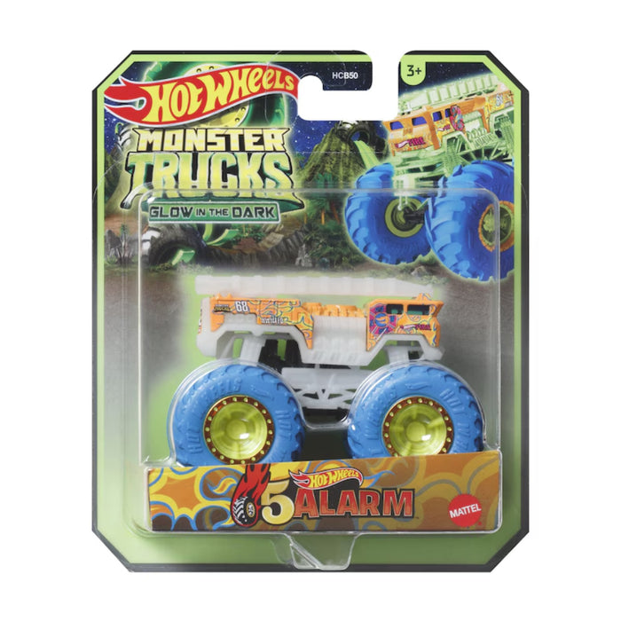 Figurina Masinuta Hot Wheels Monster Truck Glow In The Dark Scara 1:64