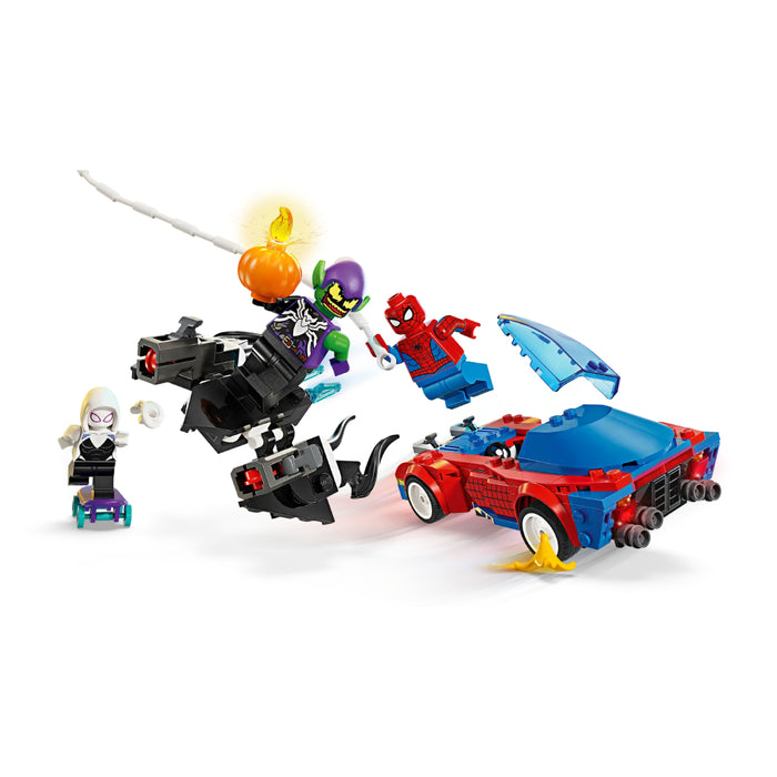 Lego Marvel - Masina de curse a Omului Paianjen si Venom Green Goblin 76279