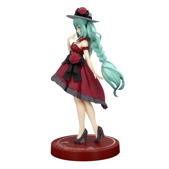 Figurina Hatsune Miku Trio-Try-iT PVC - Hatsune Miku Outing Dress Red Color Ver. 19 cm
