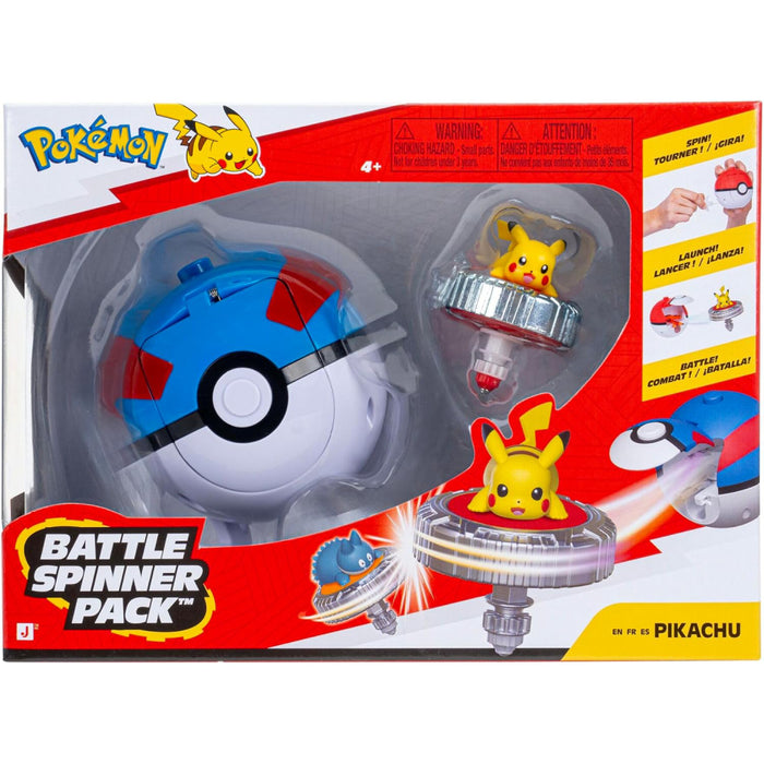 Set de joaca Pokemon - Battle Spinner cu figurina, Pikachu & Poke Ball