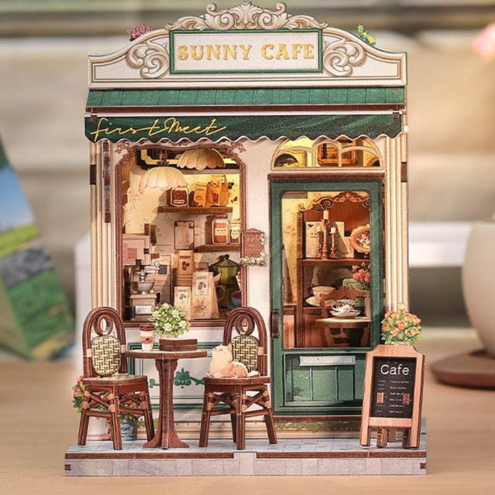 Set de Constructie CuteBee - Miniature House - Sunny Cafe