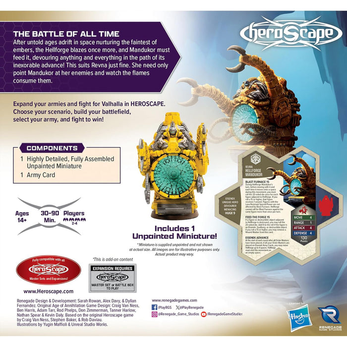 Heroscape - Rising Tide - Hellforge Mandukor Army Expansion
