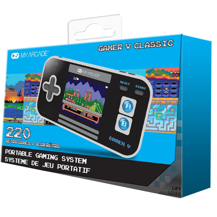 Consola portabila My Arcade Gamer V Classic (220 Games in 1) (black & blue)