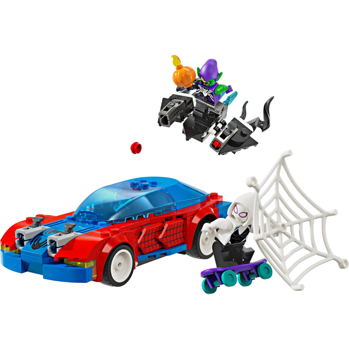Lego Marvel - Masina de curse a Omului Paianjen si Venom Green Goblin 76279