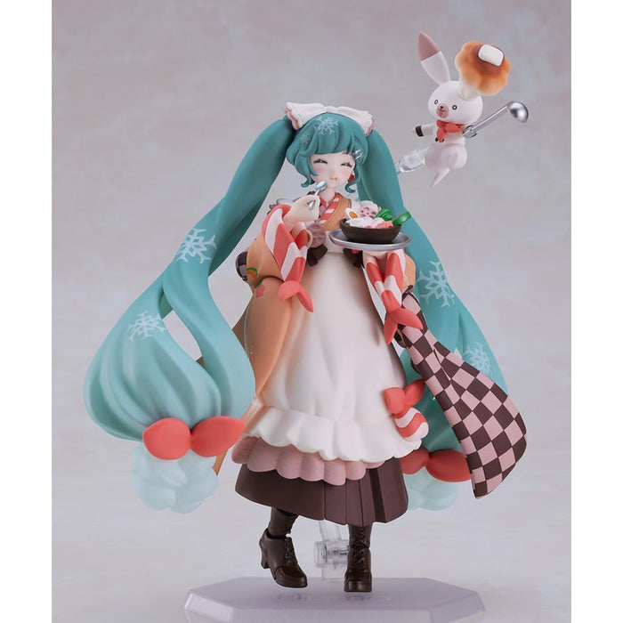 Figurina Articulata Figma Character Vocal Series 01 Hatsune Miku - Snow Miku Winter Delicacy Ver. 14 cm