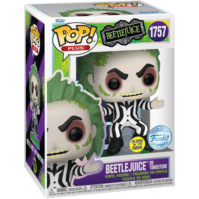 Figurina Funko POP! Movies Beetlejuice - Beetlejuice on stone (GW) Exclusive