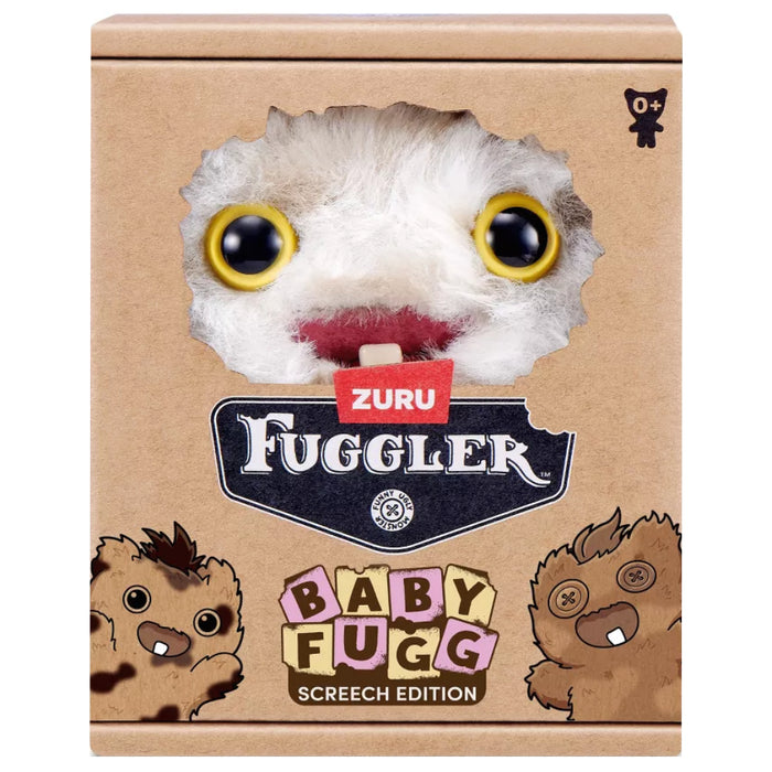 Figurina de plus Fuggler - Baby Fugg Screech Edition 9 cm - Screech (White & Gray)