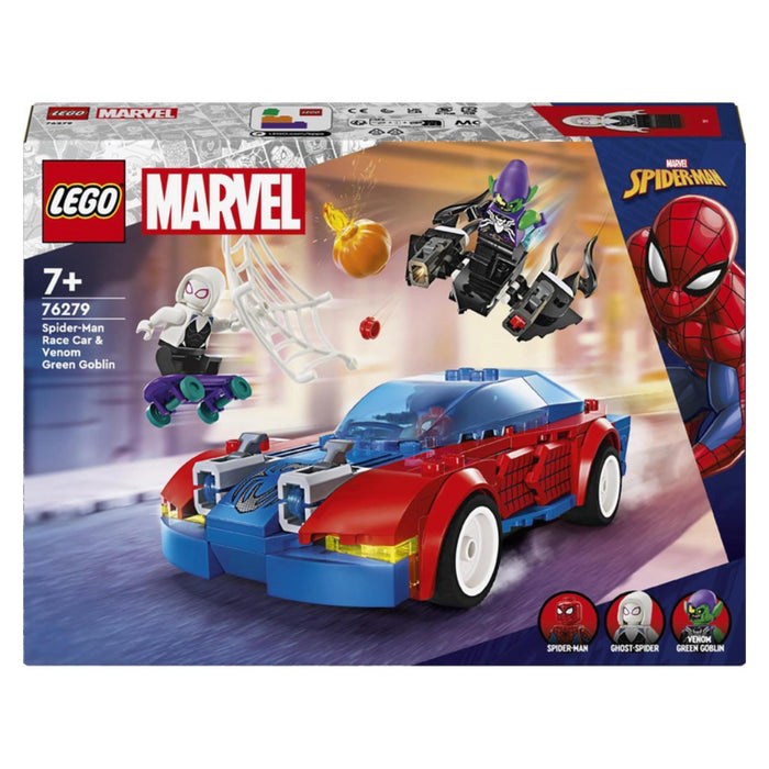 Lego Marvel - Masina de curse a Omului Paianjen si Venom Green Goblin 76279